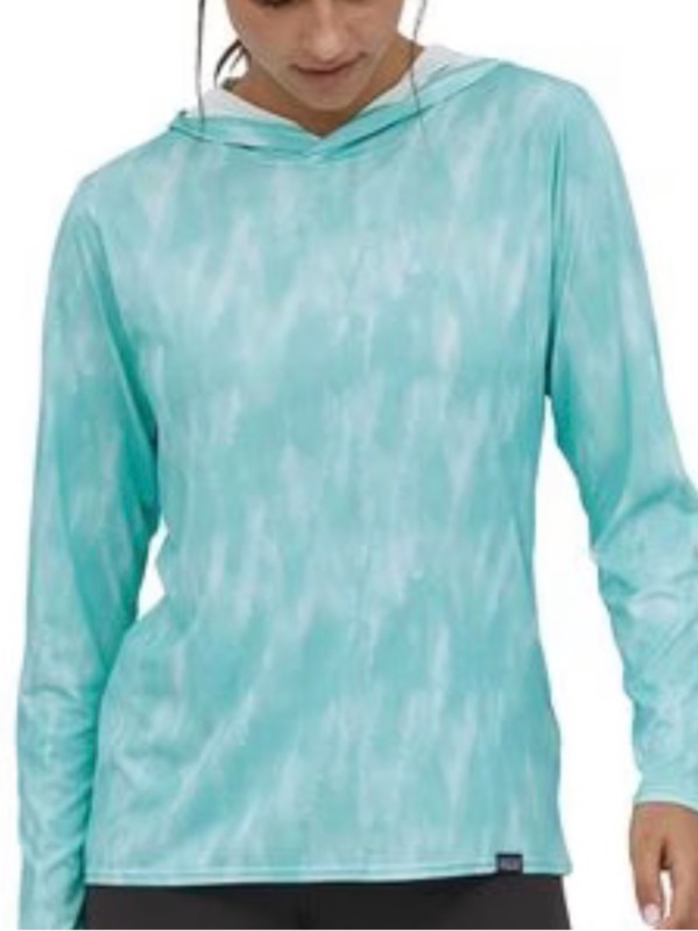 Patagonia Light Teal Crewneck Hoodie top